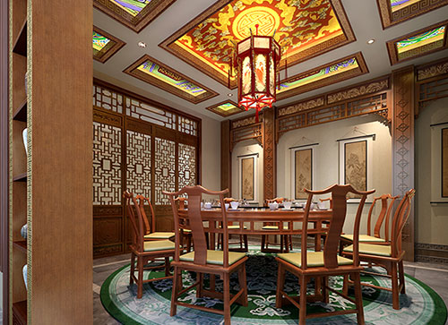 长安镇中式古典风格家居装修设计效果图