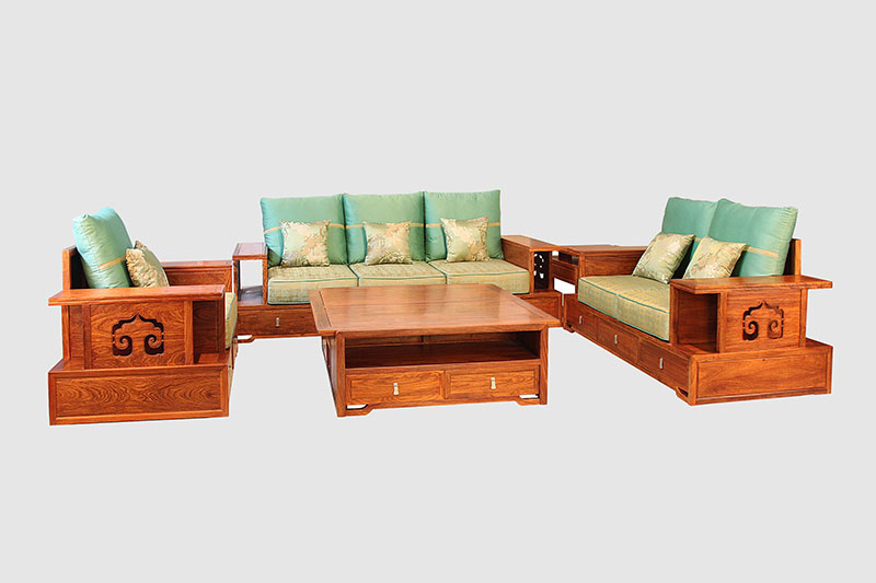 长安镇中式实木沙发简直太美了