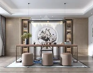 长安镇新中式风格茶室如何规划设计